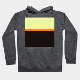 black orange and yellow minimalist abstract design Hoodie